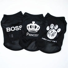 pawstrip XS-L Security Dog Vest Summer Dog Clothes Black Pet Puppy T Shirts For Small Dogs Chihuahua Yorkie Pug Cat Vest Costume