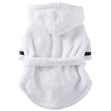 Soft Quick Drying Pet Pajama With Hood Thickened Luxury Soft Cotton Hooded Bathrobe Super Absorbent Dog Bath Towel Pet Nightwear