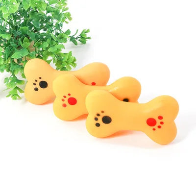 Dog Toys Sound Toys Vinyl Small Footprint Bones Puppies Molar Teeth Cleaner Pet Supplies Dog Supplies Dog Toys For Small Dogs