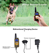 800m Electric Dog Training Collar Pet Remote Control Waterproof Rechargeable with LCD Display for All Size Shock Vibration Sound