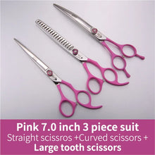 Fenice Dog Scissors Set Straight&Thinning&Curved Pet Grooming Scissors Kits Bichon Teddy Bomei Dog Grooming Shears Set Tool Set