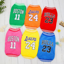 Spring Summer Pet Dog Clothes Vest T-Shirt For Dog Basketball Clothes Mesh Cloth Small Large Size Pets Dogs Clothing Shirt S-2XL