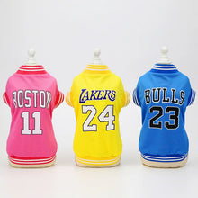 Spring Summer Pet Dog Clothes Vest T-Shirt For Dog Basketball Clothes Mesh Cloth Small Large Size Pets Dogs Clothing Shirt S-2XL