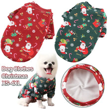 Christmas Pet Dog Clothes for Small Dogs Plus Fleece Puppy Cat Clothing Warm Winter Pets Sweater Chihuahua Festival Costume