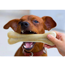 New Dog Bones Chews Toys Supplies Leather Cowhide Bone Molar Teeth Clean Stick Food Treats Dogs Bones for Puppy Accessories