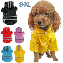 Waterproof Pets Clothes Reflective Hooded Dog Raincoats PU Puppy Pet Rain Coat Jackets Outdoor Cats Clothing for Chihuahua