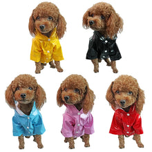 Waterproof Pets Clothes Reflective Hooded Dog Raincoats PU Puppy Pet Rain Coat Jackets Outdoor Cats Clothing for Chihuahua