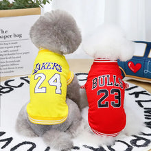 Spring Summer Pet Dog Clothes Vest T-Shirt For Dog Basketball Clothes Mesh Cloth Small Large Size Pets Dogs Clothing Shirt S-2XL