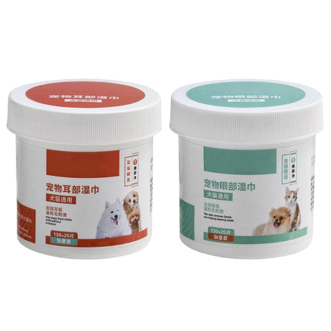 Pet Aloes Wipes Hygienic for Cats and Dogs Soft Cleansing Grooming Wet Wipes