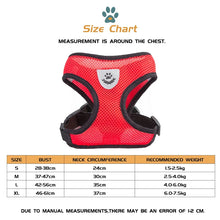 Mesh Dog Harness Clothes Vest Chest Cat Collars Rope Small Dogs Reflective Breathable Adjustable Outdoor Walking Pet Supplies