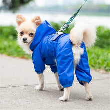 Pet Cat Dog Waterproof Raincoat Jumpsuit Reflective Hooded Puppy cat Rain Coat Outdoor Clothes Jacket for Small Dog Pet Supplies