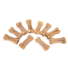 10Pcs Crystal Leather Pressing Bone Chews Snack Food Treats Dogs Bones For Pet Puppy Supplies Dog Toys New 2021