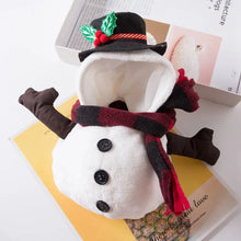 Pet Christmas Snowman Upright In Funny Clothes Dog Halloween Party Pet Cosplay Decorated Costume Warm Cat Jacket Hoodie