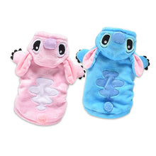 Cartoon Stitch Crew Hoodie Dogs Clothing Pet Anime Kawaii for Dog Clothes Casual Cat Warm Costume Autumn Winter Collar Perro