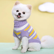 Puppy Pullover Color-block Sweaters Pet Knitted Sweater Pet Clothing Small Dog Clothes Pet Products Keep Warm Winter Dog Clothes