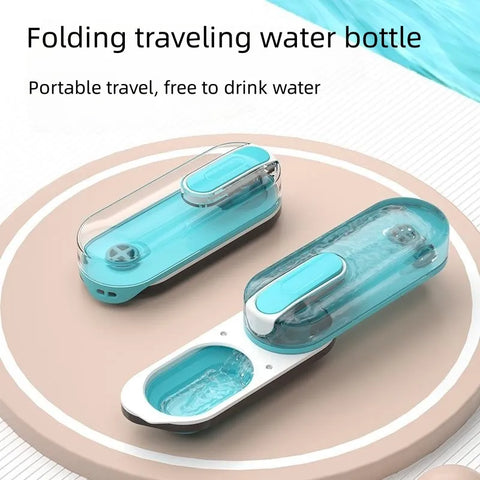 Portable Dog Water Bottle Outdoor Accompanying Pet Walking Drink Water Travel Fold Water Bottle Cat Drinking Bowl Dog Supplies