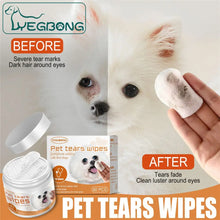 60pcs Eye Pet Wet Wipes Dog Cat Tear Stain Removal Clean Paper Pet Eye Grooming Tools Wipes Pet Health Care