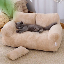 Cat Bed Sofa Winter Warm Pet Sleeping Cushion Detachable Plush Kitten Dog Kennel Non-slip Mats Puppy House Basket Supplies Gatos