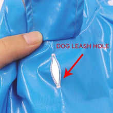 Outdoor Puppy Pet Rain Coat Hoody Waterproof Jackets Reflective Stripe PU Raincoat for Dogs Cats Apparel Clothes