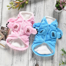 Dog Pet Clothing Fleece Hoodies for Dogs Clothes Cat Small Stitch Cute Autumn Winter Upset Warm Boy Girl Yorkshire Accessories