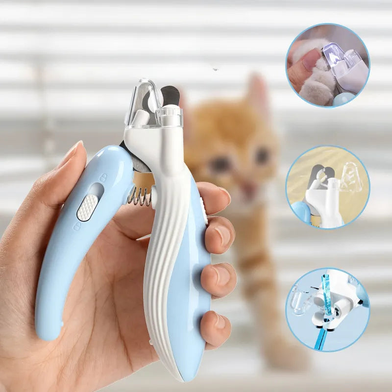 Professional Pet Nail Clippers with Led Light Pet Claw Grooming Scissors for Dogs Cats Small Animals Paw Nail Trimmer Pet Supply