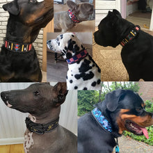 26 Colors Reflective Puppy Big Dog Collar with Buckle Adjustable Pet Collar for Small Medium Large Dogs Pitbull Leash Dog Chain