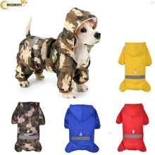 Pet Cat Dog Waterproof Raincoat Jumpsuit Reflective Hooded Puppy cat Rain Coat Outdoor Clothes Jacket for Small Dog Pet Supplies