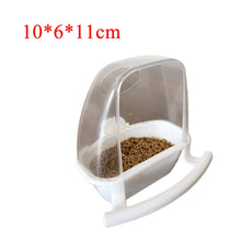 1 Pcs Bird Cage Feeder Parrot Birds Water Hanging Bowl Parakeet Feeder Box Pet Cage Plastic Food Container Bird Supplies