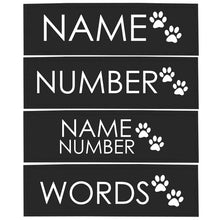 Personalized Reflective Pet Harness Label Collar Tag Fluorescence ID Name Customized Cat Label Sticker Custom DIY Logo 2 PCS