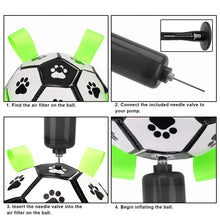 Dog Bite Chew Balls Pets Accessories Puppy Outdoor Training Soccer With Grab Tabs 15cm Interactive Pet Football Toys