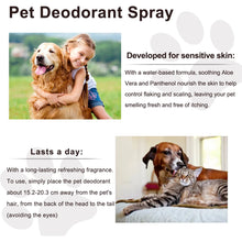 50ml Dog Cat Deodorizing Spray for Pets with Natural Plant Formula Pet Liquid Perfume Spray Long-Lasting Pet Perfume Deodorant