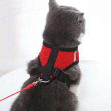 Mesh Dog Harness Clothes Vest Chest Cat Collars Rope Small Dogs Reflective Breathable Adjustable Outdoor Walking Pet Supplies