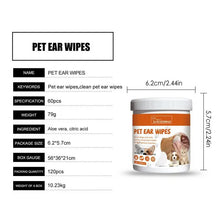 Pet Cleaning Wipes 60pcs Dog Cat Cochlear Care Wipes For Pet Ear Teeth And Eyes Household Pet Cleaning Supplies For Dogs & Cats