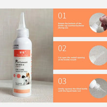 Pet Tear Eye Care Drops For Dogs 120ML Large Capacity Pet Eye Wash Cleaner For Tear Stain Eye Drops Cleaner Dog Health Supplies