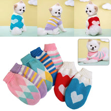 Puppy Pullover Color-block Sweaters Pet Knitted Sweater Pet Clothing Small Dog Clothes Pet Products Keep Warm Winter Dog Clothes