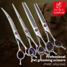 Fenice 7.0/8.0inch Professional Dog Grooming Scissors Thinning Chunker Shears JP440C Pets Dogs Groomer Tools