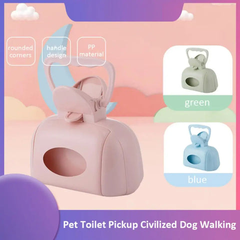 Portable Cat Poop Clips Pet PP Toilet Picker Dog Cleaning Supplies Prevent Splashing Hygienic Poop Shovel Artifact Housebreaking