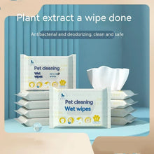 Pet Cleaning Towels, Cats and Dogs Body Eye and Ear Disinfection Hygiene Care Tear Stains Wet Wipes Portable Deodorant Cleaning