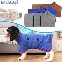 Dog Bathrobe Pet Bath Towel Super Absorbent Dog Drying Coat Adjustable Dog Bath Robe Fast Towel Dry for Large Medium Small Dogs