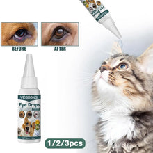 10ml Pet Dog Cats Eye Drops Puppy Care Eye Cleaning Remover Eyes Tear Liquid Health Care Eye Grooming Drops Pets Dog Stain W1H4