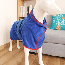 Dog Bathrobe Pet Bath Towel Super Absorbent Dog Drying Coat Adjustable Dog Bath Robe Fast Towel Dry for Large Medium Small Dogs