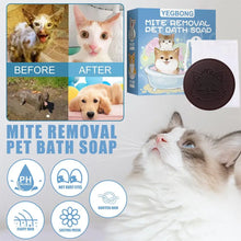 Natural Pet Soap Bar Mite Removal Pet Bath Washing Soap with Bubble Net for Dogs Cats Dry Skin Itch Relief Body Deodorant