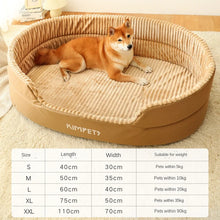 Dog Bed Washable Kennel four seasons Pet Large Sofa Plus Velvet Thick Deep Sleep Cushion Puppy Mat for Small To Large Dogs