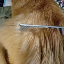 1PCS Dog Comb Long Thick Hair Fur Removal Brush Stainless Steel High Quality Pets Dog Cat Grooming Combs for Shaggy Dogs Barber