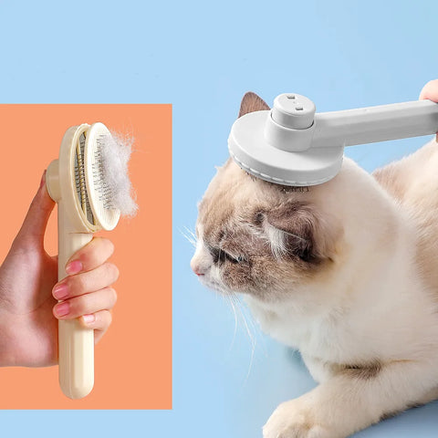 Long Short Cat Hair Brush Cat Claw Shape Dog Pet Wool Grooming Brush Massage Remover Hair Kitten Grooming Cleaning Scratcher