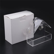 Transparent Plastic Window Bird Feeders Parrot Lovebird Pigeon Hanging Viewing Feeding Tool Container Pet Supplies Accessories