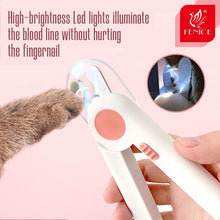 Fenice Professional Pet Nail Clipper Scissors Pet Dog Cat Nail Toe Claw Clippers Scissor LED Light Nail Trimmer for Animals