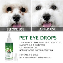 H7EA Pet Eye Drops Tear Stain Remover 60ml Small Pets Care Dog Tear Stain Remover