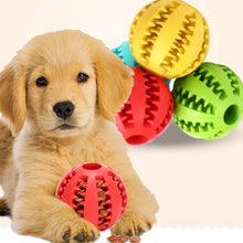 Durable Cotton Rope Pet Dog Puppy Chew Ball Dog Interactive Rubber Balls Toy for Fetching and Playing Pet Tooth Cleaning Supplie