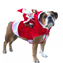 Christmas Pet Dog Dressing Up Clothes Funny Santa Claus Costume For Dogs Winter Warm Dog Coat Chihuahua Pug Yorkshire Clothing